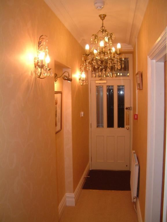 Entrance hallway with chandelier